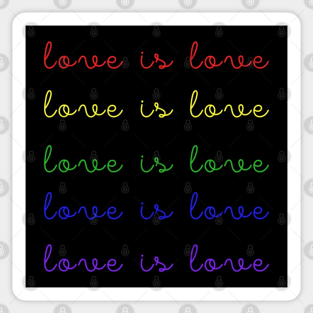 Love is Love LGBTQ Pride Sticker by Scar